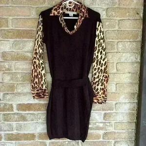VERY RARE!! Vintage Bette Paige Sweater Dress Size Large!!